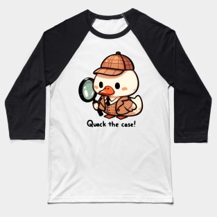 Detective Duck Solving Mystery Baseball T-Shirt